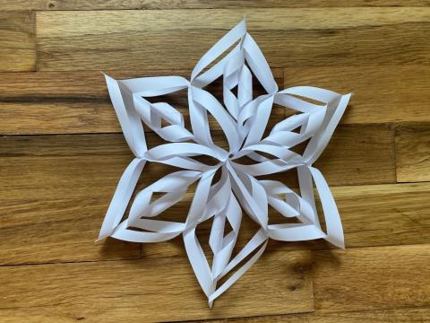 picture of 3d snowflake