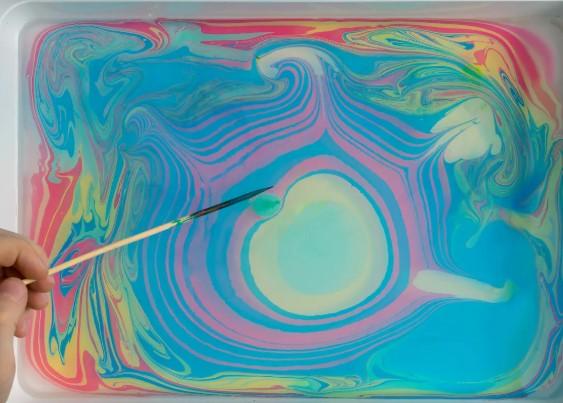 Paper Marbling for kids!